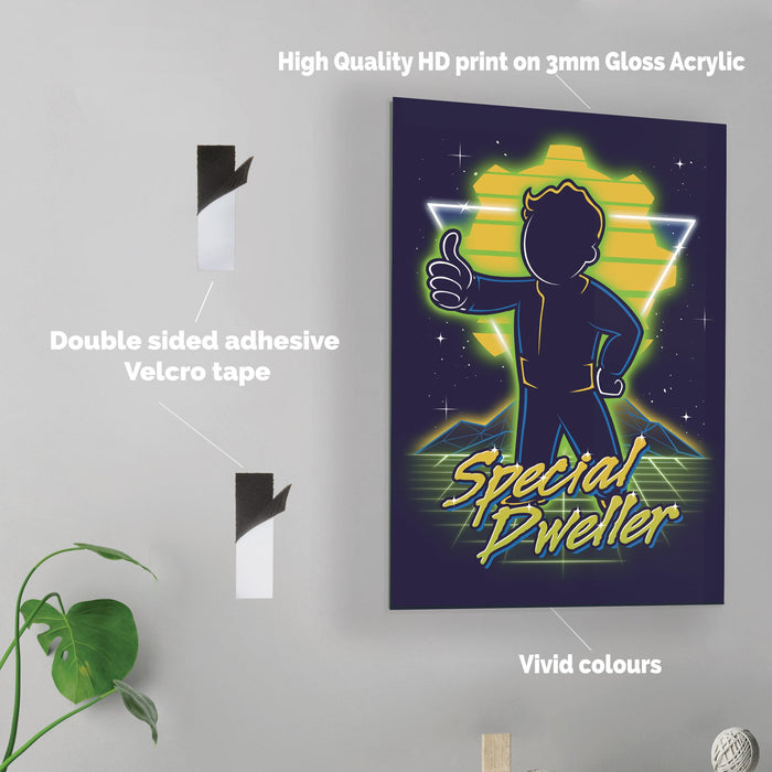 Retro Special Dweller - Acrylic Wall Art Poster