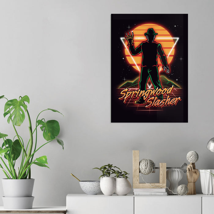 Retro Springwood Slasher - Acrylic Wall Art Poster