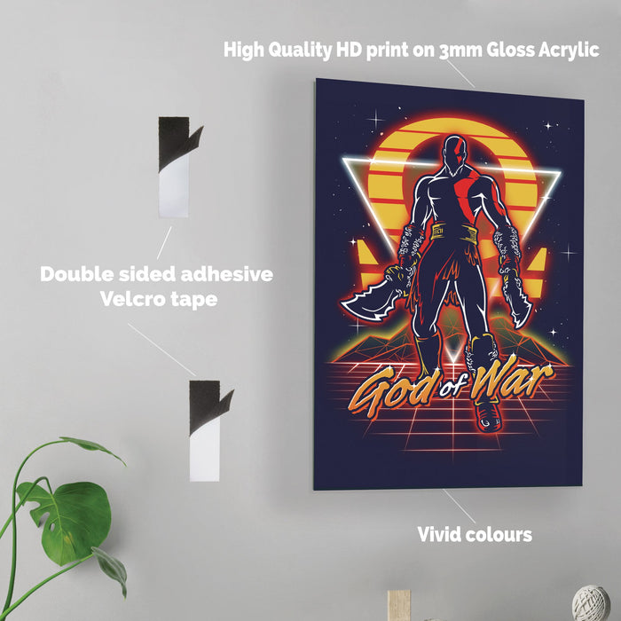 Retro War God - Acrylic Wall Art Poster