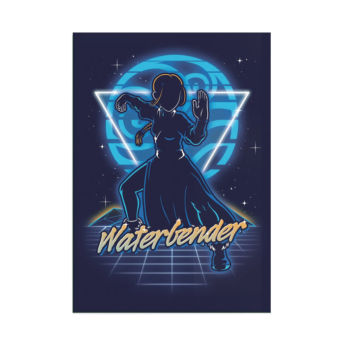 Retro Waterbender - Acrylic Wall Art Poster