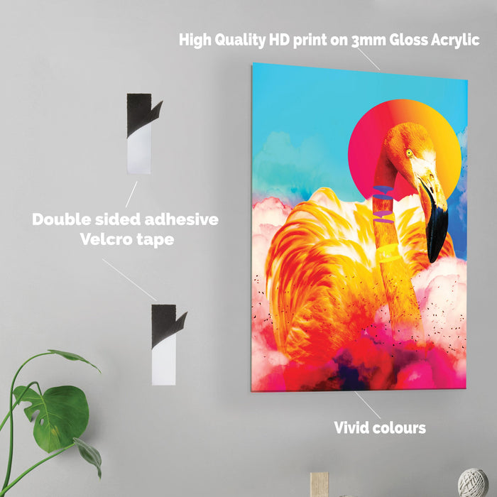 Flamingo - Printed Acrylic Wall Art Poster