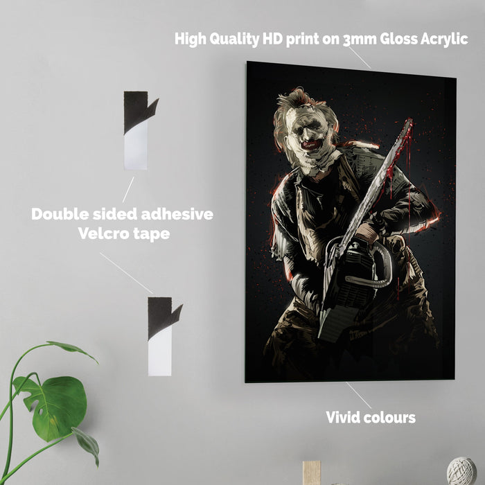 Leatherface - Acrylic Wall Art Poster Print