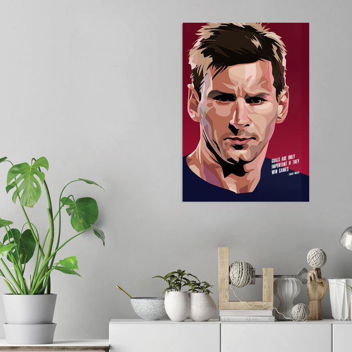 Messi - Acrylic Wall Art Poster Print