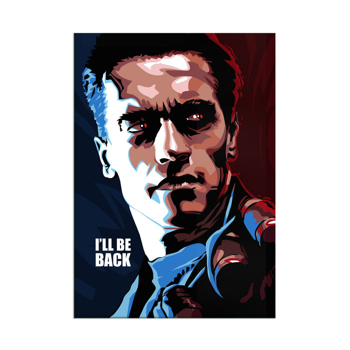Terminator, Quote - Acrylic Wall Art Poster Print