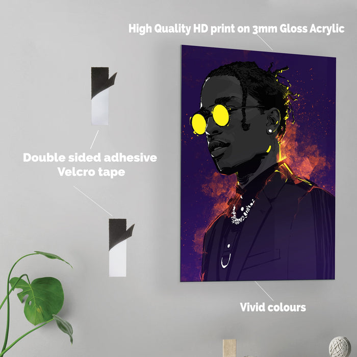 ASAP Rocky - Acrylic Wall Art Poster Print