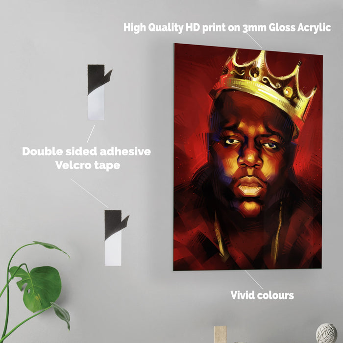 Biggie King - Acrylic Wall Art Poster Print