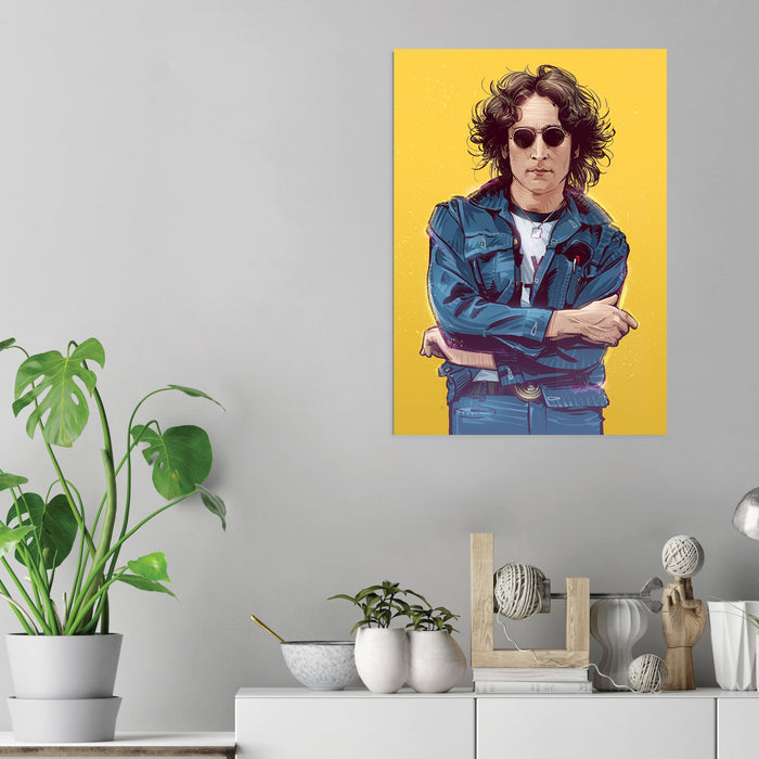 John Lennon - Acrylic Poster Print