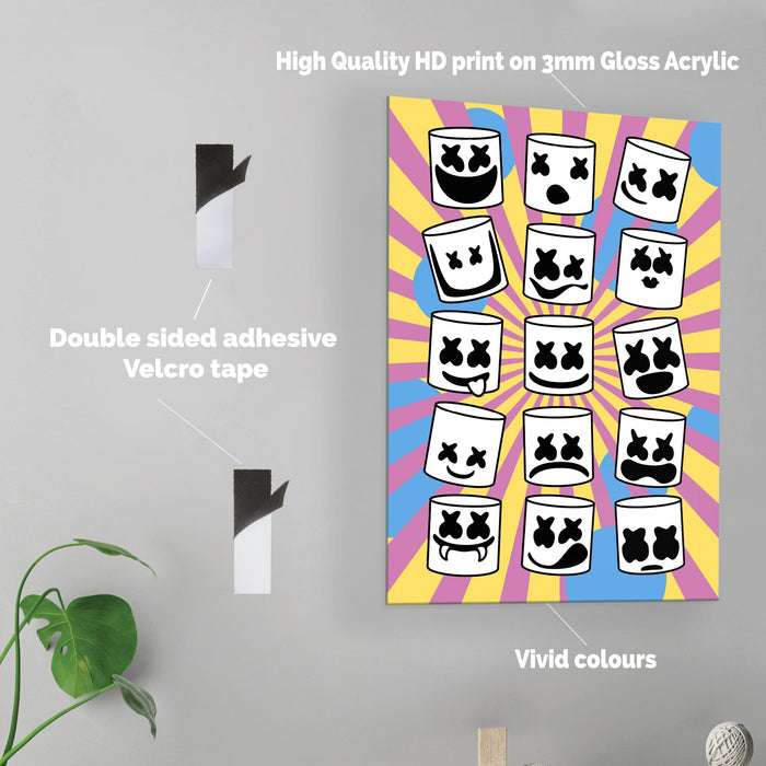 Marshmello - Acrylic Wall Art Poster Print