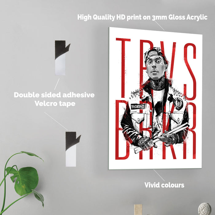 Travis Barker - Acrylic Wall Art Poster Print