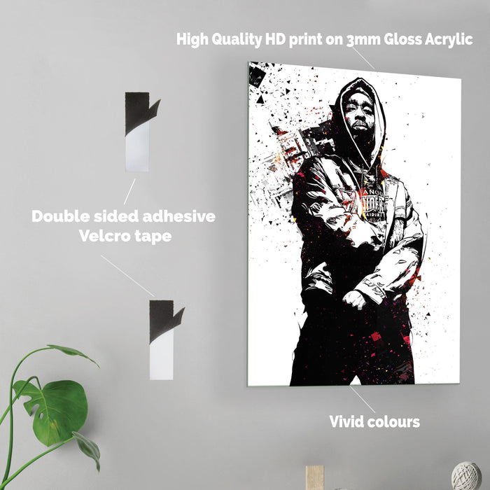 Tupac - Acrylic Wall Art Poster Print