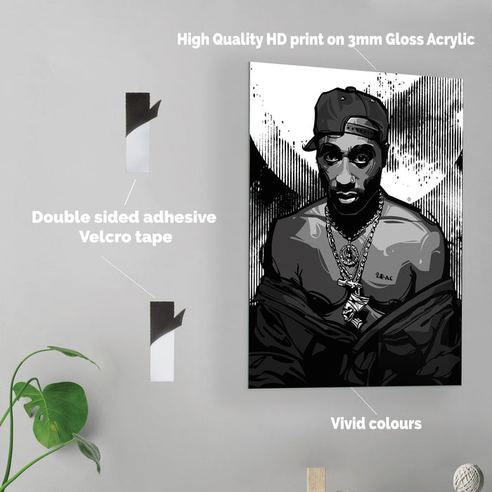 2Pac - Acrylic Wall Art Poster Print