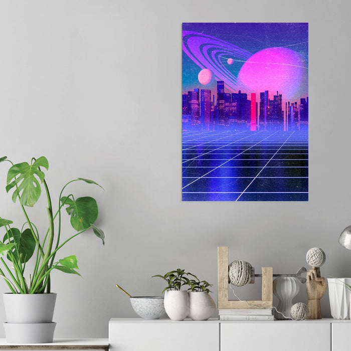 Retro Landscape - Acrylic Wall Art Poster Print