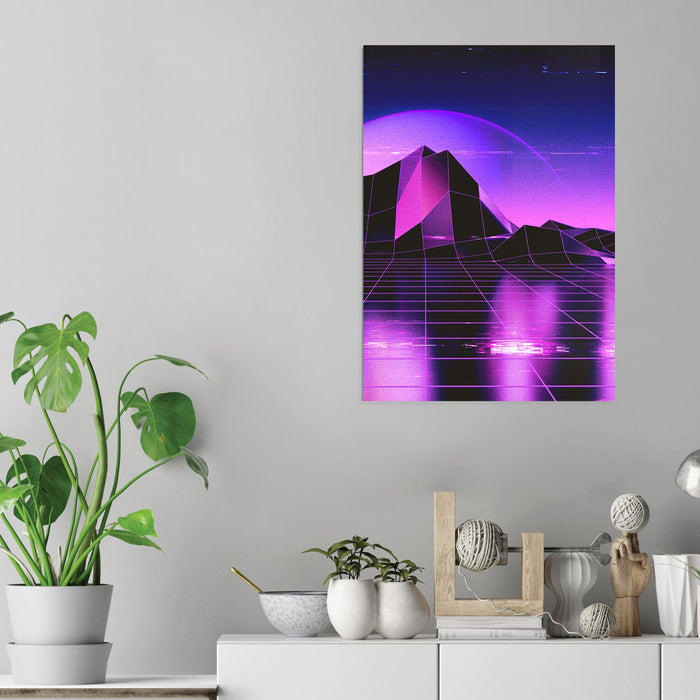 Retro Landscape - Acrylic Wall Art Poster Print