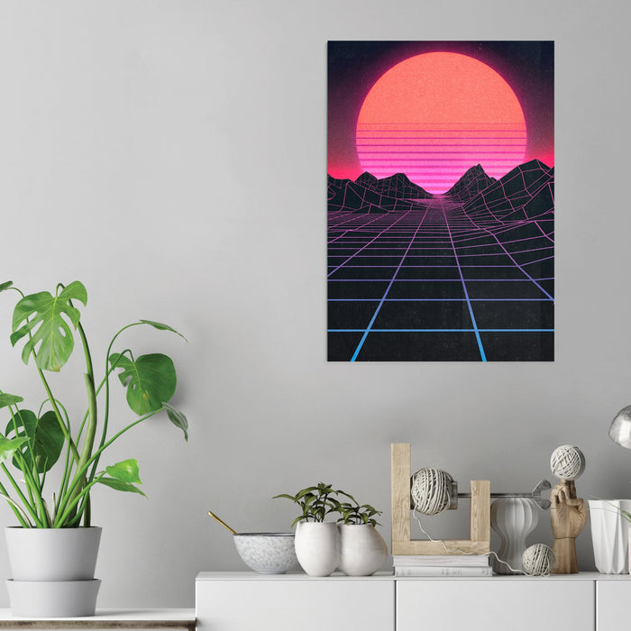 Retro Landscape - Acrylic Wall Art Poster Print