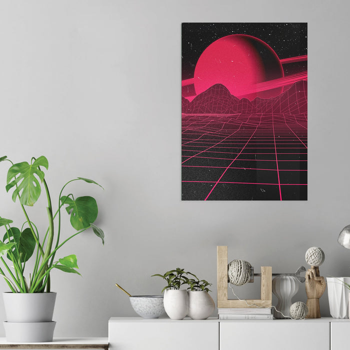 Retro Landscape - Acrylic Wall Art Poster Print