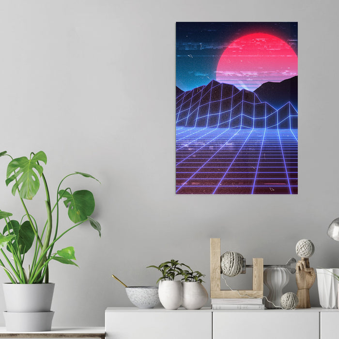 Retro Landscape - Acrylic Wall Art Poster Print