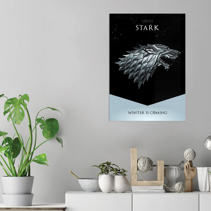 GOT House Stark - Acrylic Wall Art Poster Print
