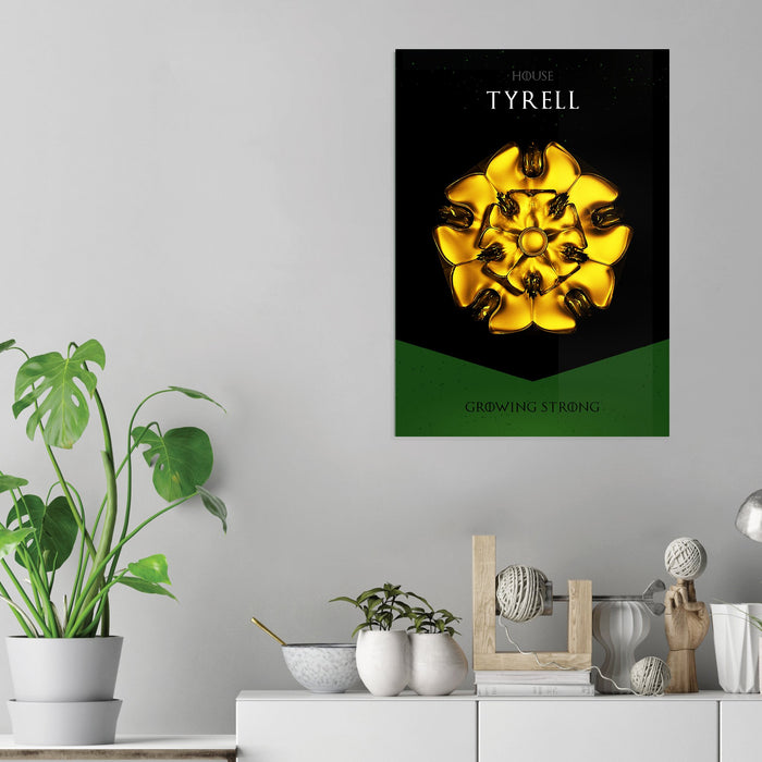 GOT House Tyrell - Acrylic Wall Art Poster Print