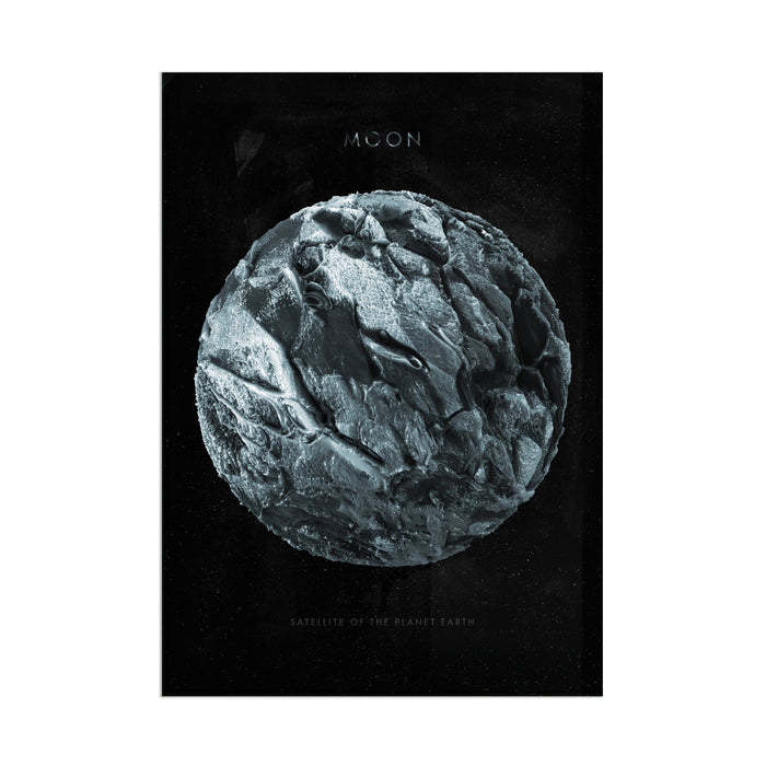 Abstract Moon - Acrylic Wall Art Poster Print