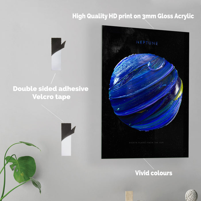 Abstract Neptune - Acrylic Wall Art Poster Print