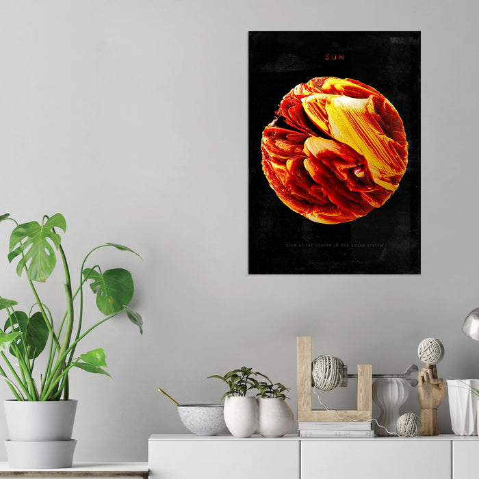 Abstract Sun - Acrylic Wall Art Poster Print