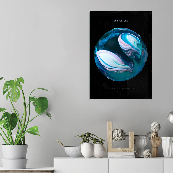 Abstract Uranus - Acrylic Wall Art Poster Print