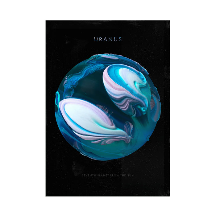 Abstract Uranus - Acrylic Wall Art Poster Print