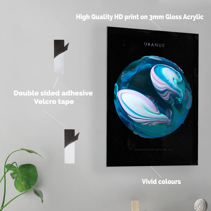 Abstract Uranus - Acrylic Wall Art Poster Print