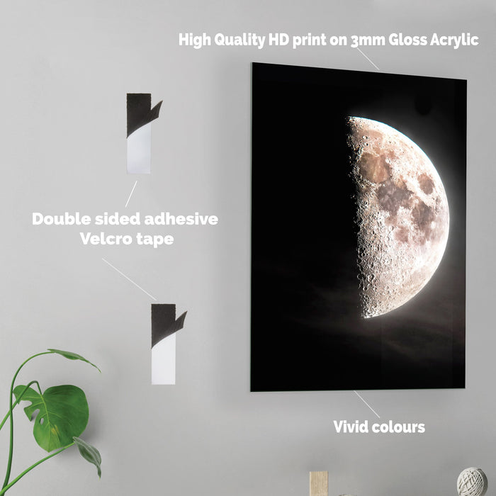 Moon - Acrylic Wall Art Poster Print