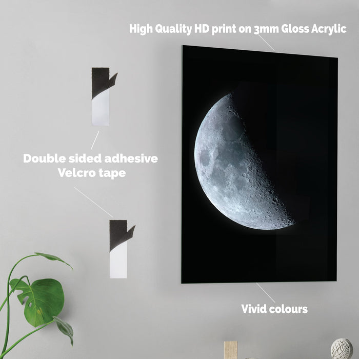 Half Moon - Acrylic Wall Art Poster Print