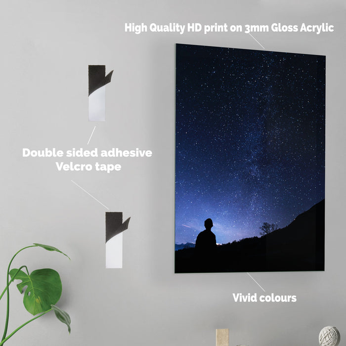 Night Sky - Acrylic Wall Art Poster Print