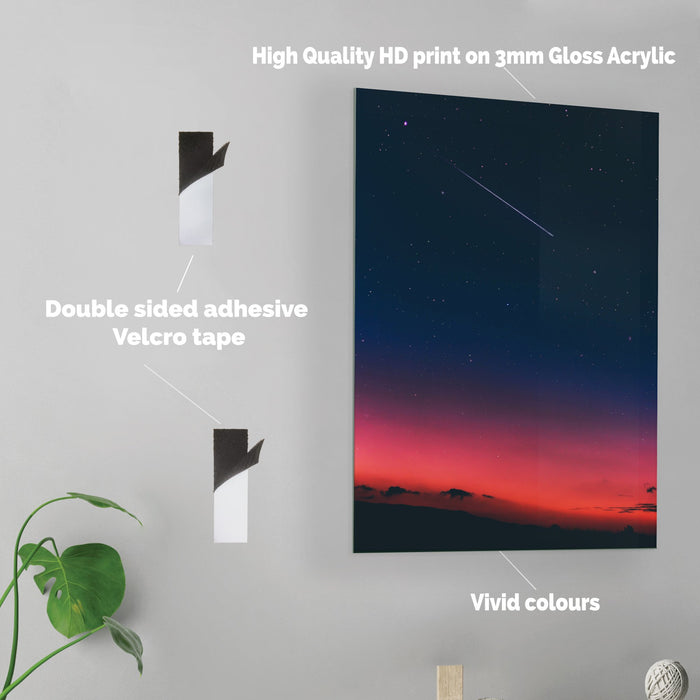 Night Sky - Acrylic Wall Art Poster Print