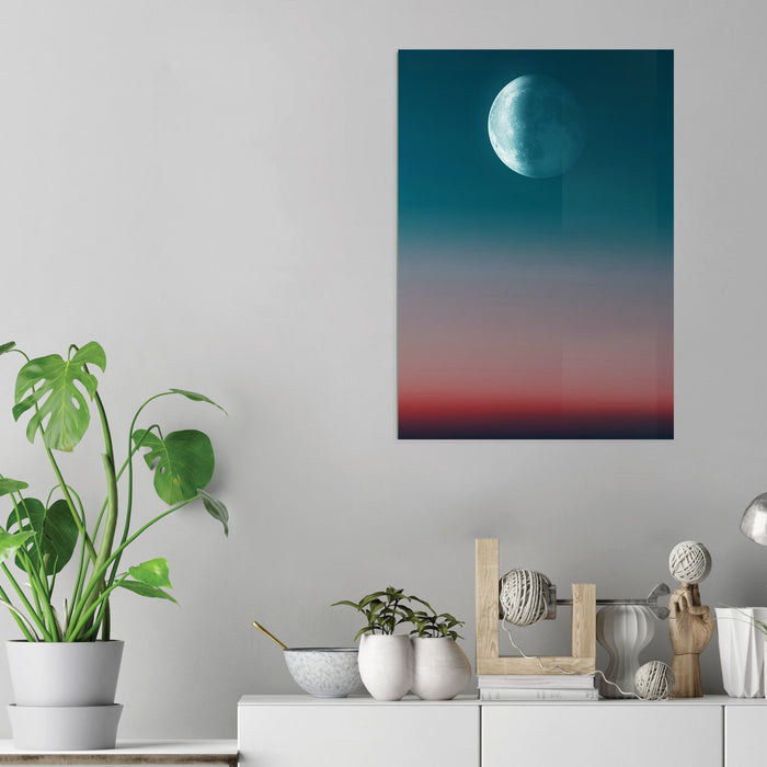 Moon Sky - Acrylic Wall Art Poster Print