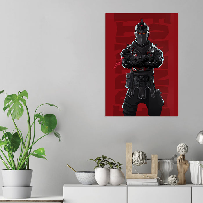 Fortnite Black Knight - Acrylic Wall Art Poster Print