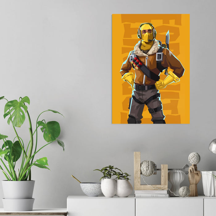Fortnite Raptor - Acrylic Wall Art Poster Print