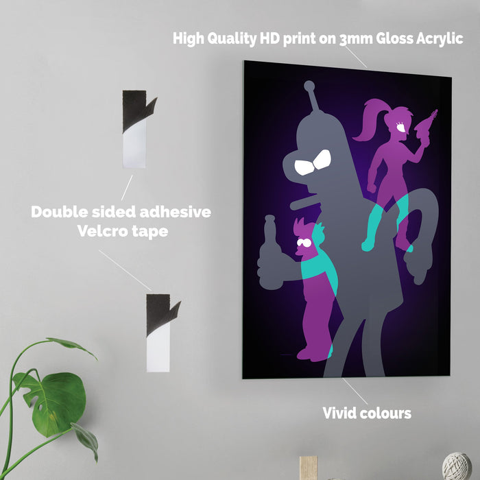 Futurama - Acrylic Wall Art Poster Print