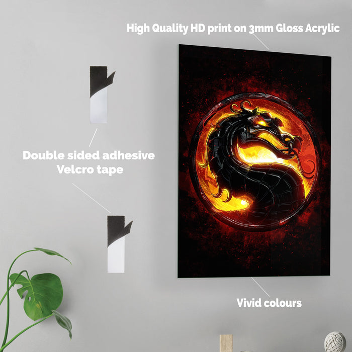 Mortal Kombat - Acrylic Wall Art Poster Print