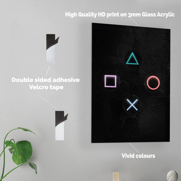 Play Station - Acrylic Wall Art Poster Print