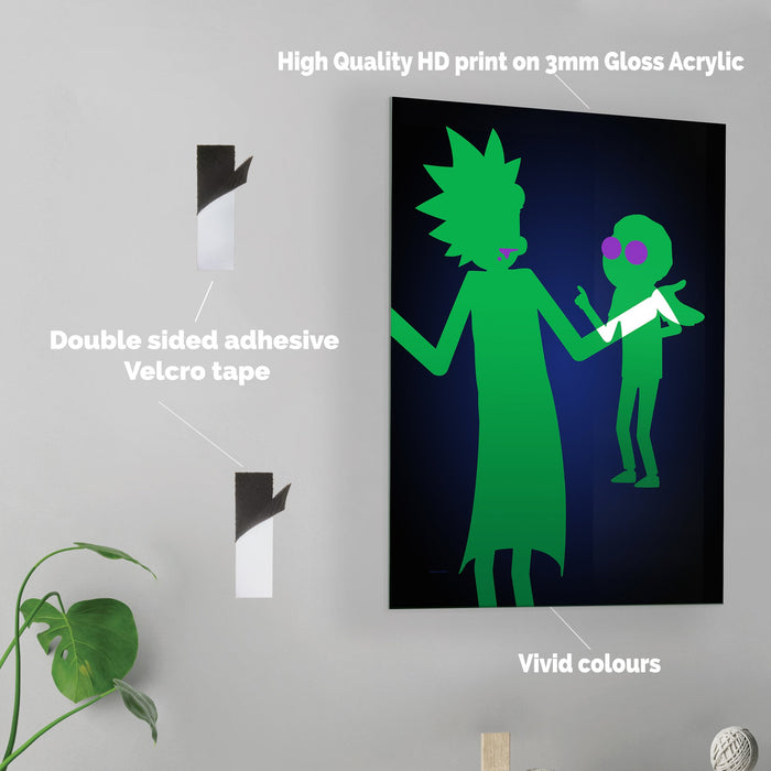 Rick and Morty - Acrylic Wall Art Poster Print