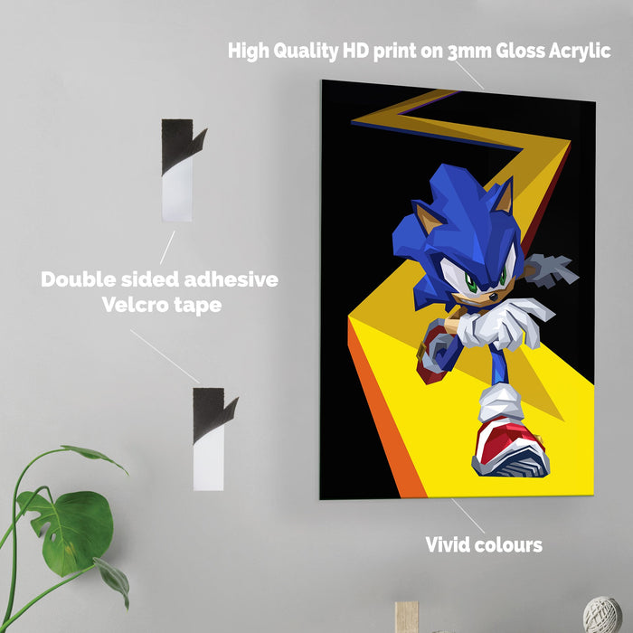 Sonic - Acrylic Wall Art Poster Print