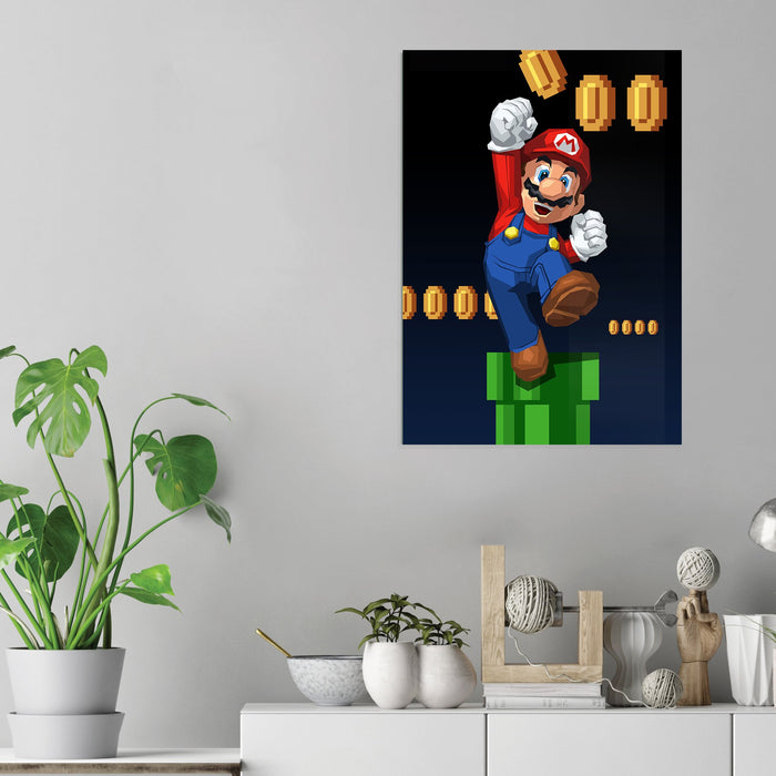 Super Mario - Acrylic Wall Art Poster Print