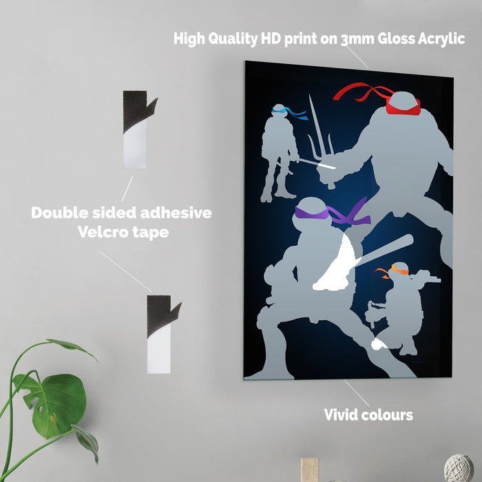 TMNT - Acrylic Wall Art Poster Print