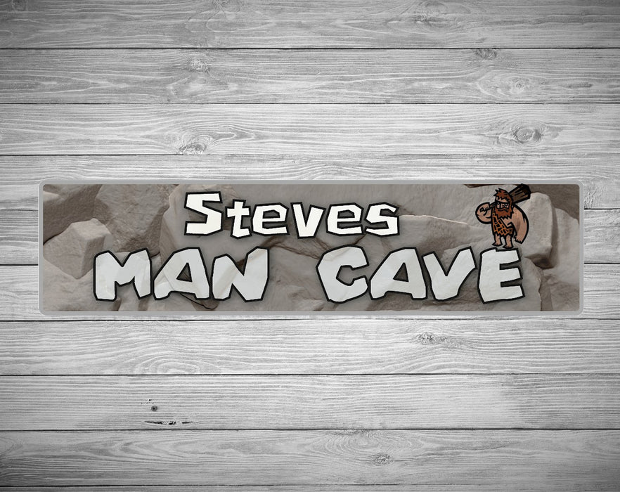 Personalised Mancave Sign (Your Text) - Funny Plaque
