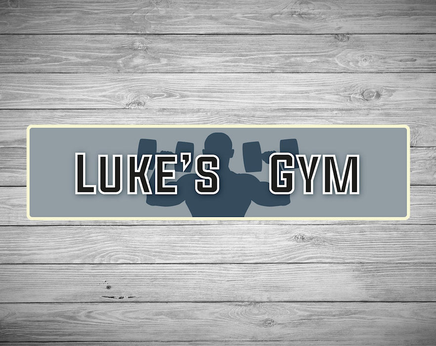 Personalised Gym Sign (Your Text) - Mancave Workout Room