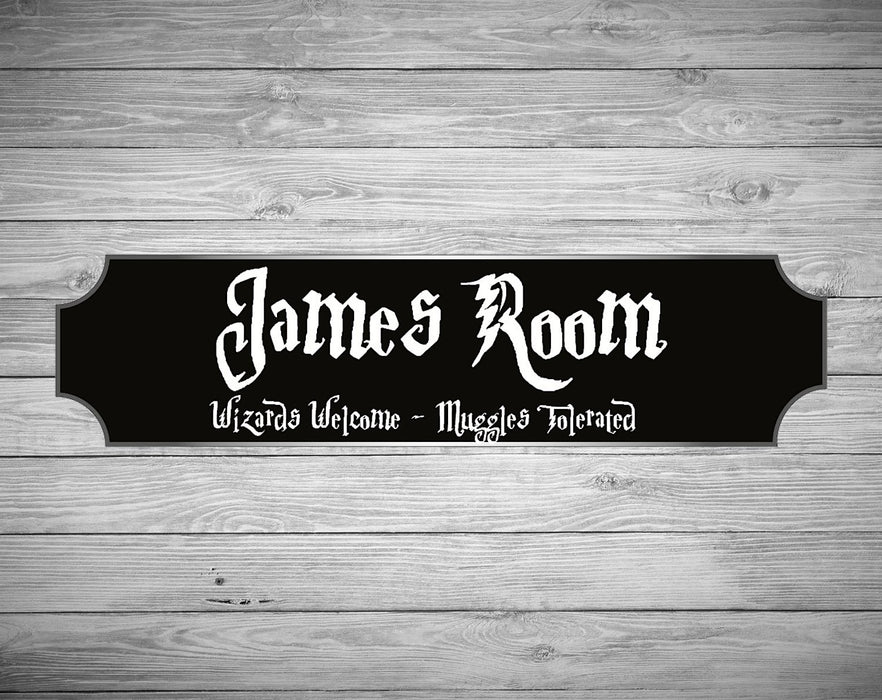 Personalised Bedroom Sign, Harry Potter (Your Text)