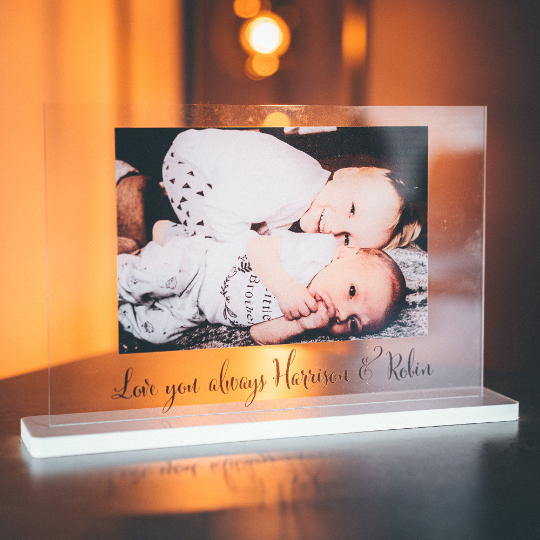 Personalised Acrylic Plaque, Custom Message, Upload your Photo, FREE Gift Wrapping