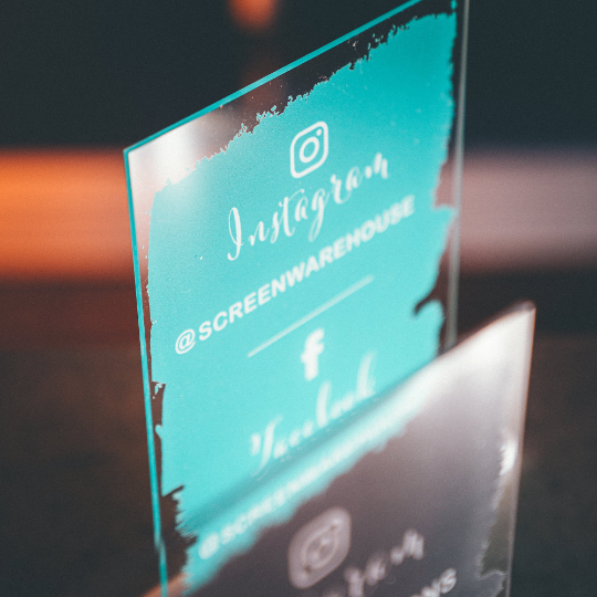 Personalised Social Media Acrylic Plaque, Instagram, Facebook Signage, FREE Gift Wrapping