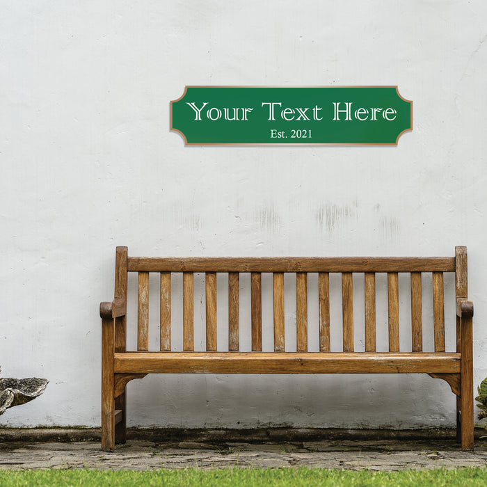 Personalised Jumbo Bar Sign Custom Text, 4 Designs, Pub Signage Indoor Outdoor Waterproof Custom Sign