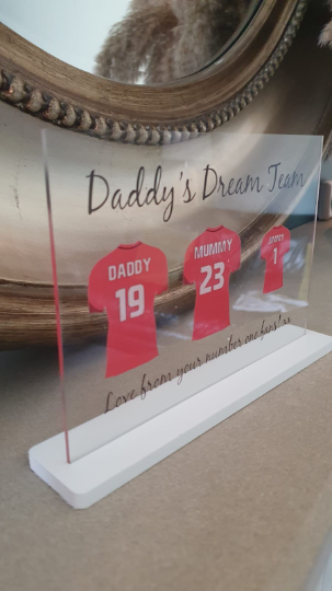 Personalised Football Shirt Plaque