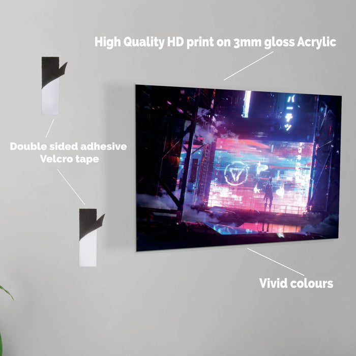 Cyberpunk Workshop - Acrylic Wall Art Poster Print